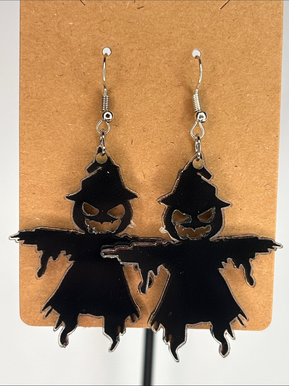 Black Halloween Scarecrow Dangle Earrings Fashion Jewelry